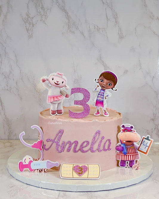 Little Doctor Playtime Birthday Cake – Pink Medical Theme