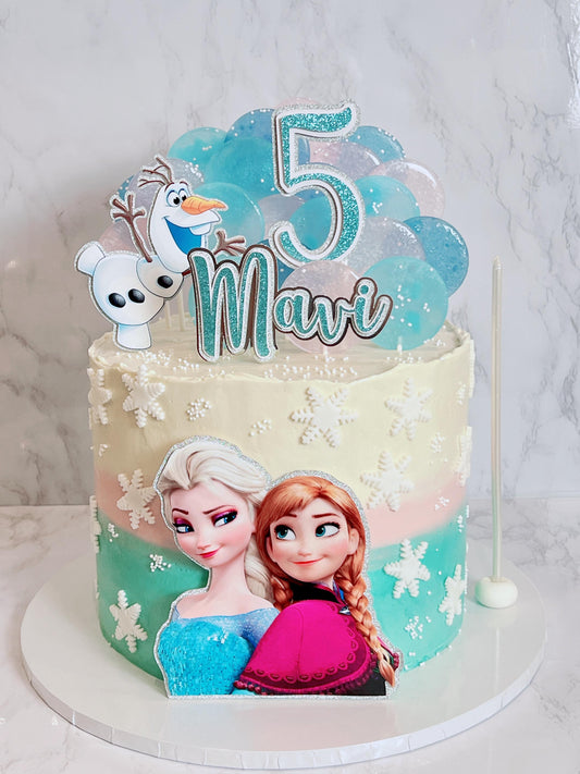 Frozen Birthday Cake – Elsa & Anna Theme